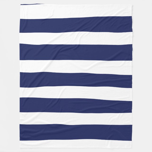 Couverture Polaire Bleu et blanc (Devant)