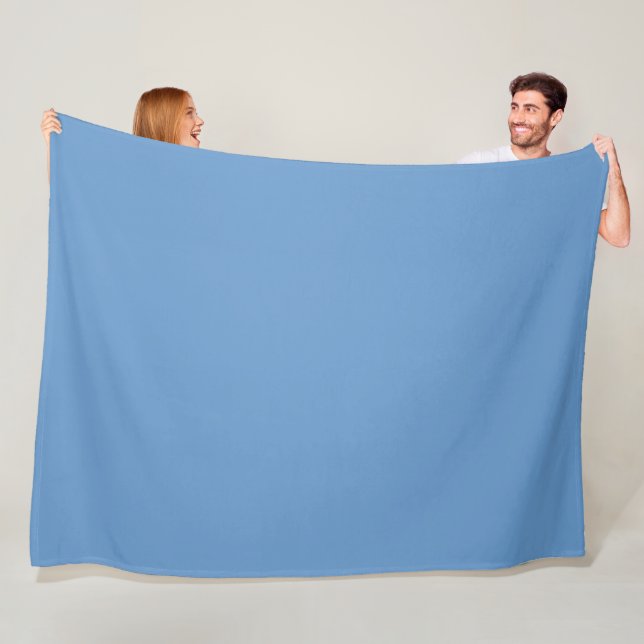 Couverture Polaire Bleu-gris (Crayola) (couleur unie)  (En situation)