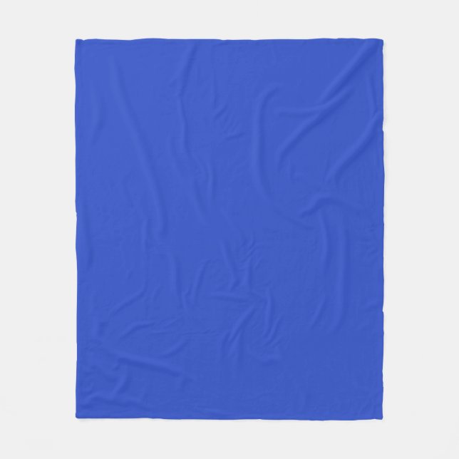 Couverture Polaire Bleu persan solide (Devant)