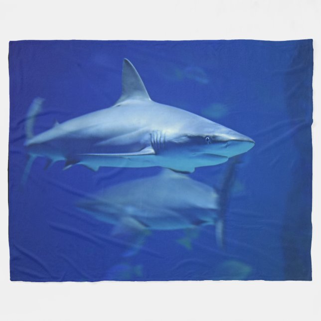 COUVERTURE POLAIRE BLEU SHARDS (Devant (Horizontal))