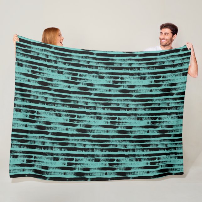 Couverture Polaire bleu vert (En situation)