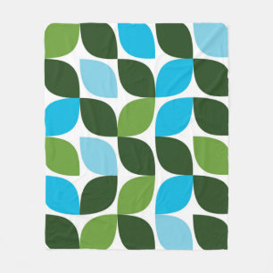 Couverture Polaire Bleu, vert, cool, tendance, nature moderne abstrai
