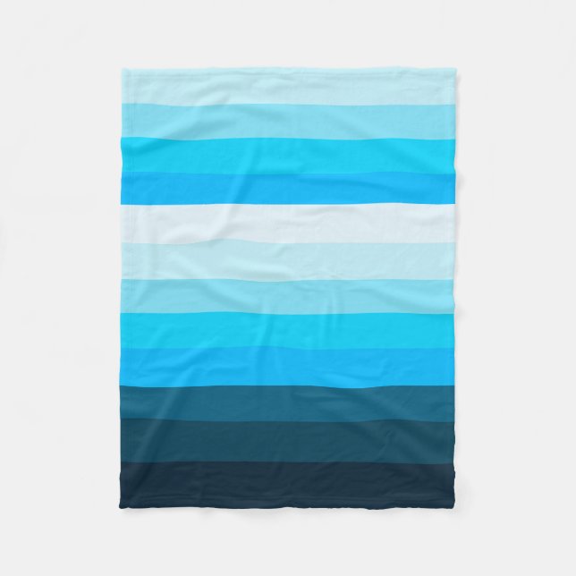 Couverture Polaire Bleus Graduation Blanche polaire (Devant)