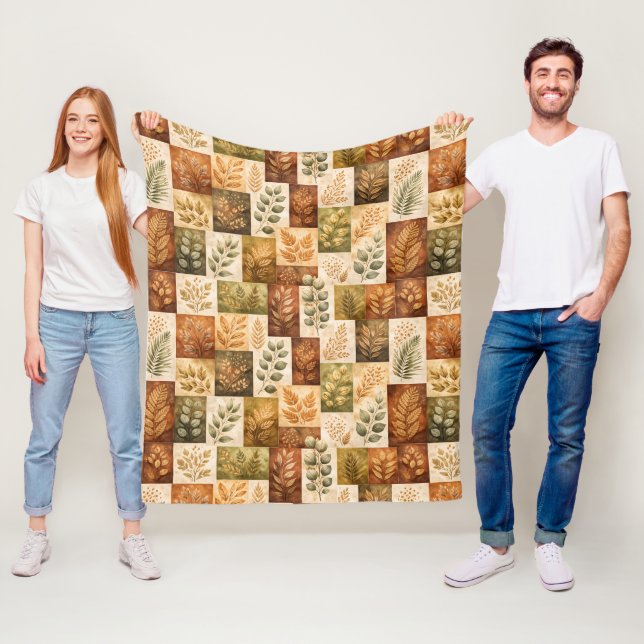 Couverture Polaire Blocs Botaniques (En situation)