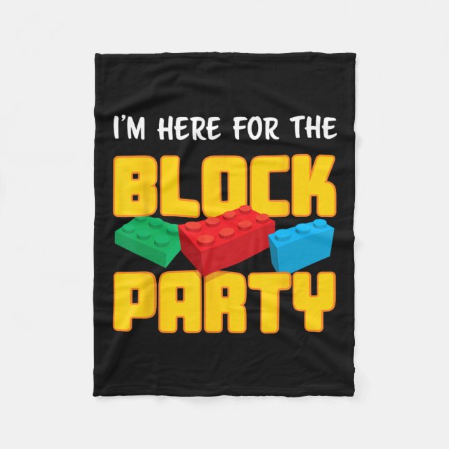 Couverture Polaire Blocs de construction Block Party Pré-maternelle H (Devant)