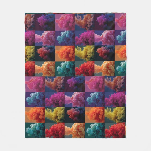 Couverture Polaire blocs de couleur gras (Devant)