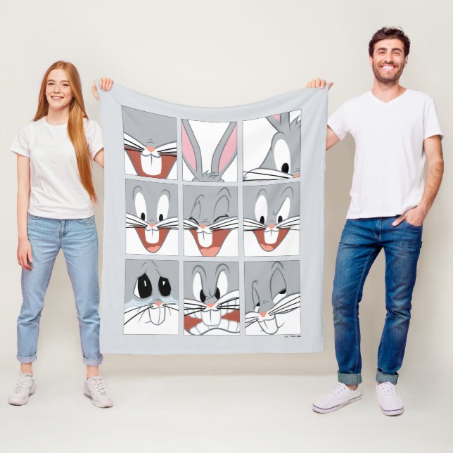 Couverture Polaire Blocs d'expression BUGS BUNNY™ (En situation)