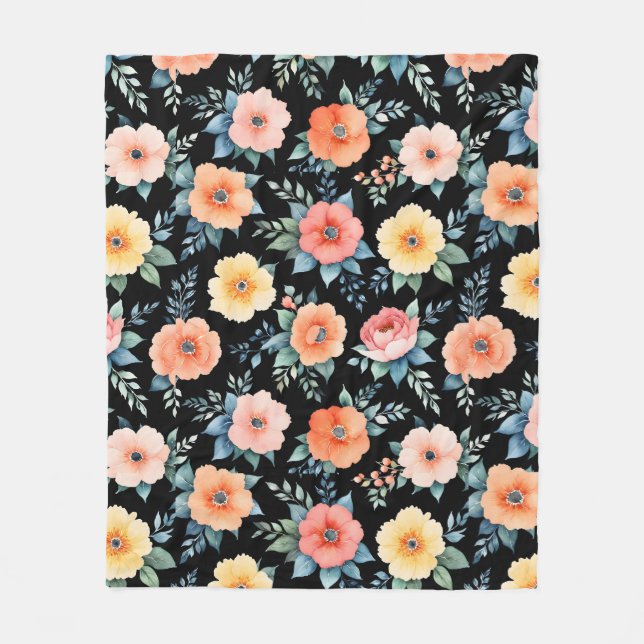 Couverture Polaire Bloomscape Nocturne (Devant)