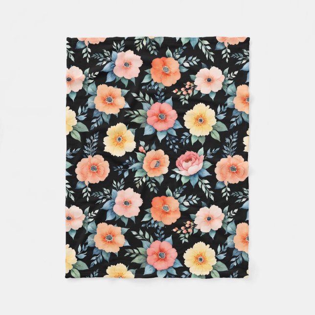 Couverture Polaire Bloomscape Nocturne (Devant)