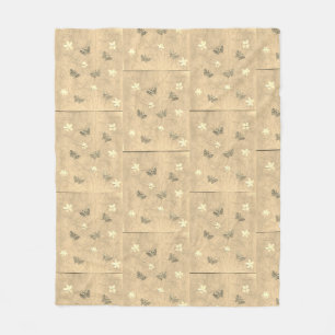 Couverture Polaire Blossoms et papillons