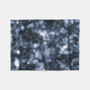 Couverture Polaire Blue Bokeh