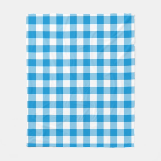 Couverture Polaire Blue Checkered Square Seamless Pattern  (Devant)