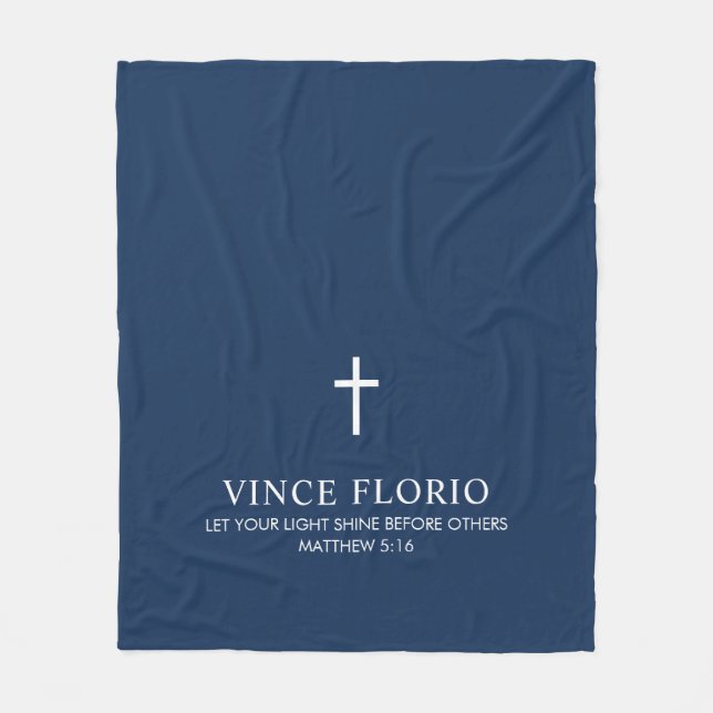 Couverture Polaire Blue Cross personnalisé (Devant)