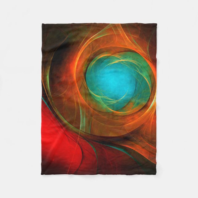 Couverture Polaire Blue Eye Moderne Abstrait Art Cool Motif #16 (Devant)