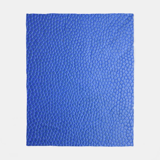 Couverture Polaire Blue leather skin texture skin (Devant)