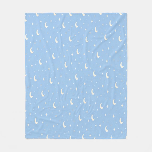 Couverture Polaire Blue Moon & Stars Baby Blanket (Devant)
