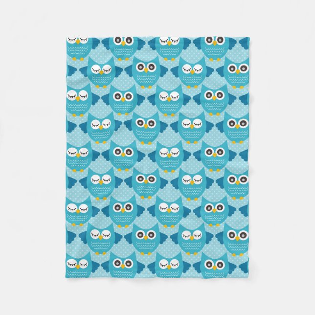 Couverture Polaire Blue Owls (2) (Devant)