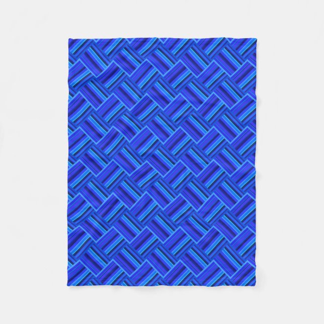 Couverture Polaire Blue stripes (Devant)
