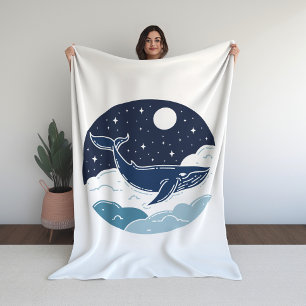 Couverture Polaire Blue Whale Dream