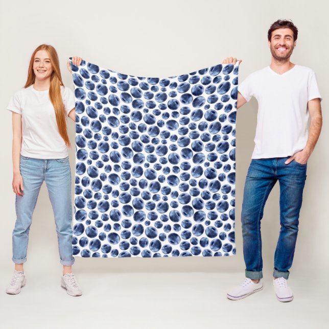 Couverture Polaire Blueberries Imprimer Motif de fruits (En situation)