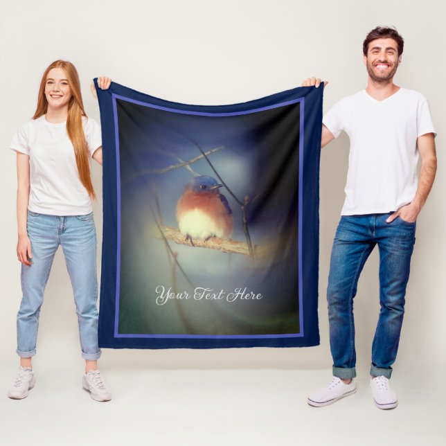 Couverture Polaire Bluebird Of Happiness Personnalisé (En situation)