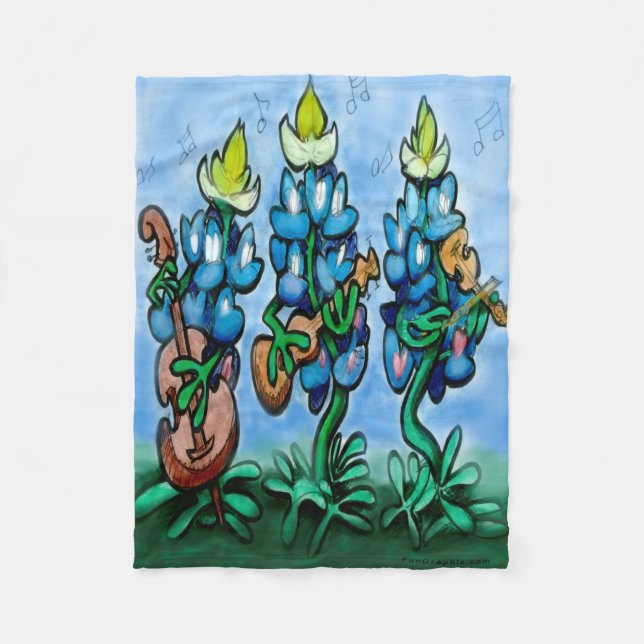 Couverture Polaire Blues Bonnets (Devant)