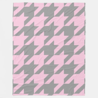 Couverture Polaire Blush Houndstooth