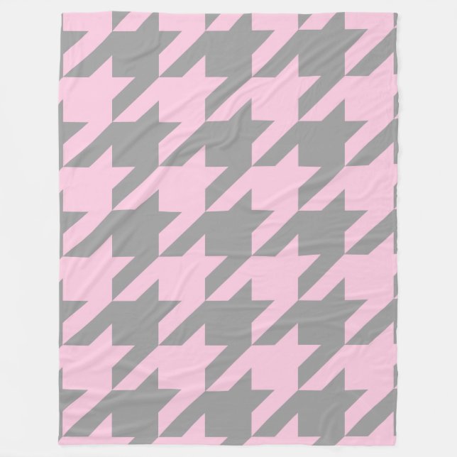 Couverture Polaire Blush Houndstooth (Devant)