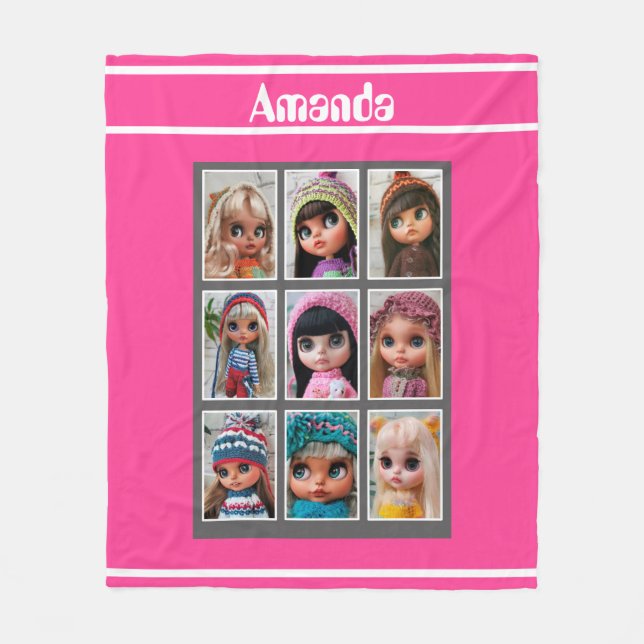 Couverture Polaire blythe photos poupées (Devant)