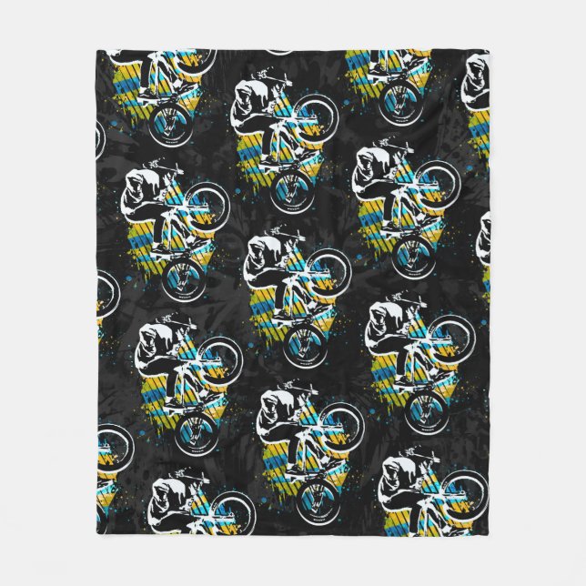Couverture Polaire Bmx Freestyle - Comfy Fleece Blanket Bmx (Devant)