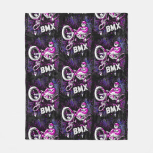 Couverture Polaire Bmx Freestyle Trick Jump - Bmx Fleece Blanket