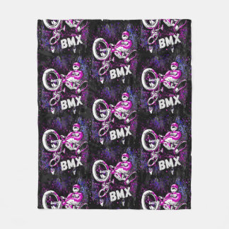 Couverture Polaire Bmx Freestyle Trick Jump - Bmx Fleece Blanket