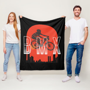 Couverture Polaire BMX vintages fans de vélo cadeau garçons jeuness