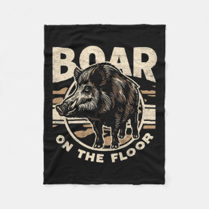 Couverture Polaire Boar On The Floor Camo Vintage Wild Hog Retr Homme