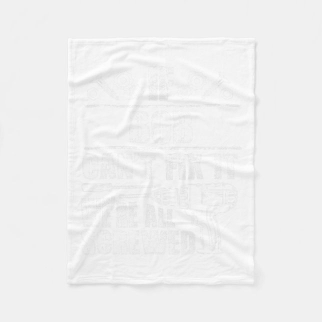 Couverture Polaire Bob Nom Cadeau Réparez ça drôle Anniversaire Perso (Devant)