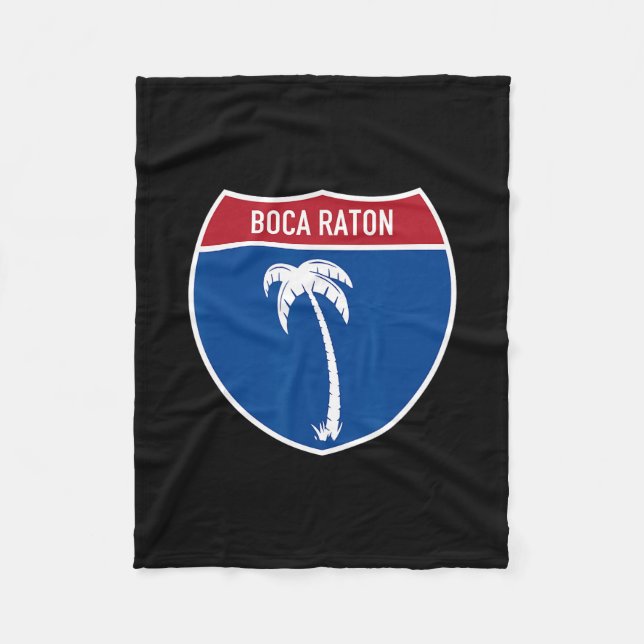 Couverture Polaire Boca Raton Floride Fl Autoroute Vacances  (Devant)