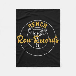 Couverture Polaire Bodybuilding Bench Row Records Gym Saym