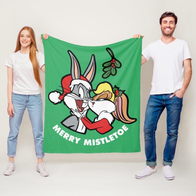 Couverture Polaire BOGS BUNNY™ & Lola "Merry Mistletoe" (En situation)