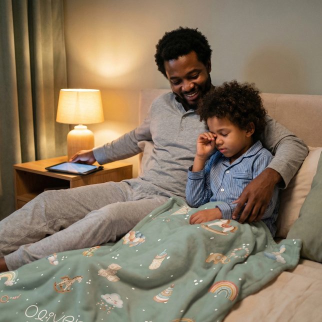 Couverture Polaire Boho Autumn Baby Shower (Boho Autumn Baby Shower Fleece Blanket)