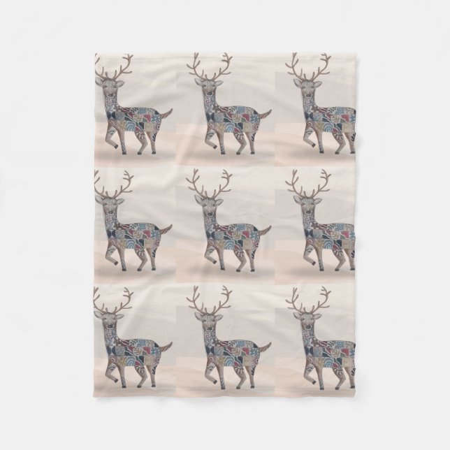 Couverture Polaire Boho Nursery Art Baby Blanket (Devant)