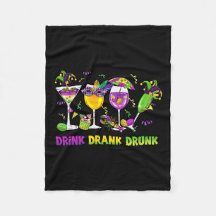 Couverture Polaire Boire Boire Drunk Drôle Boire Mardi Gras Gl De
