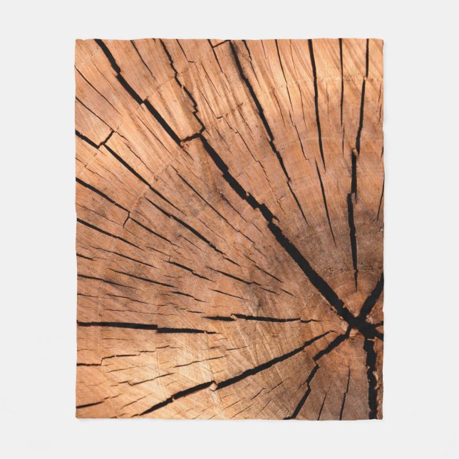 Couverture Polaire Bois de bois de sciage coupe (Devant)
