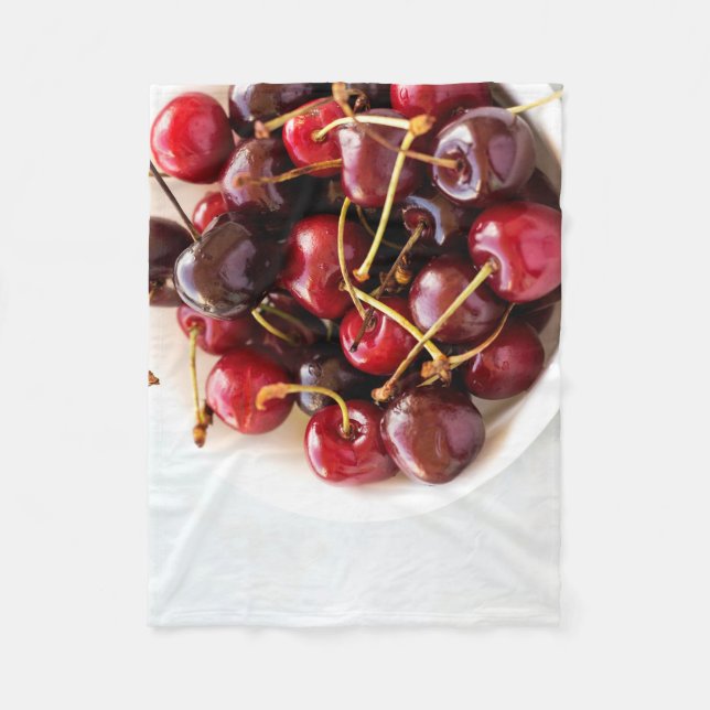 Couverture Polaire bol de cerises (Devant)