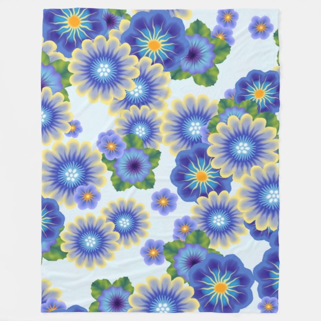 Couverture Polaire bombe à fleurs 7 (Devant)