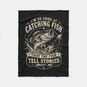 Couverture Polaire Bon pour attraper des poissons drôle pêche au bass