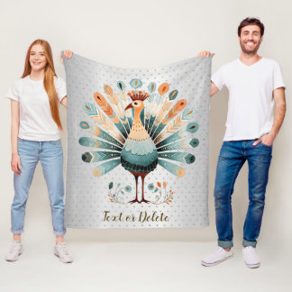 Couverture Polaire Bon thanksgiving Colorée Turquie Golden Stars