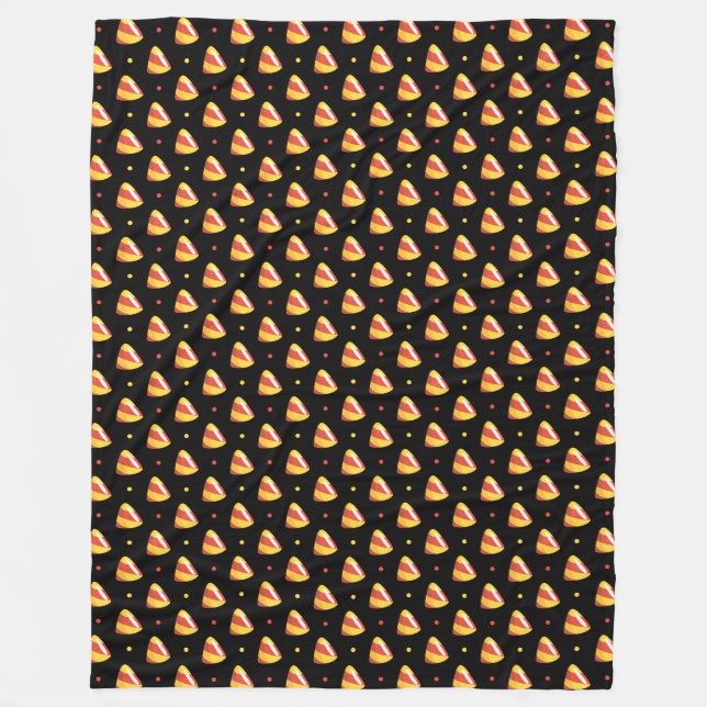Couverture Polaire bonbons corns halloween bonbons motif (Devant)