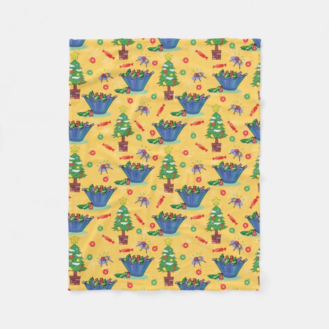 Couverture Polaire Bonbons de Noël (Devant)