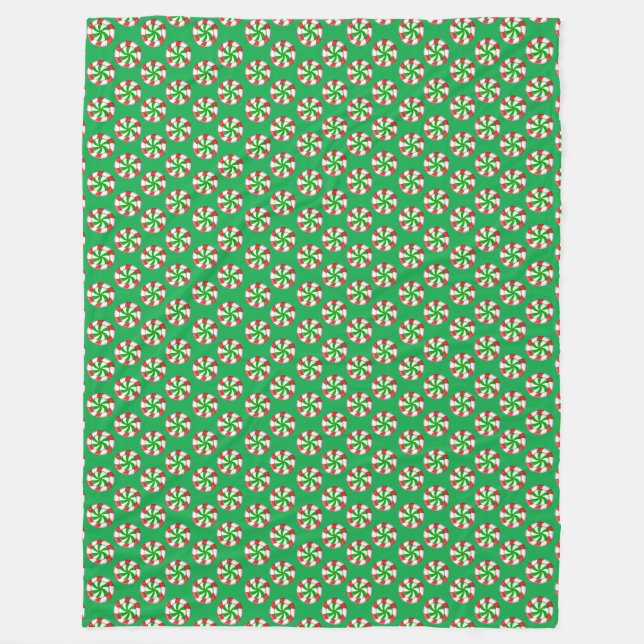 Couverture Polaire Bonbons de Noël (Devant)