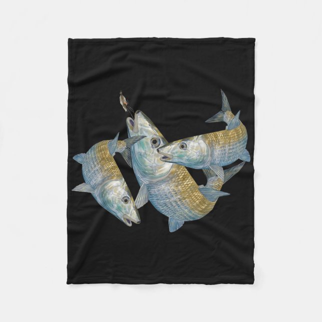 Couverture Polaire Bonefish Hunting A Salt Water Fly Fishing &amp; De (Devant)